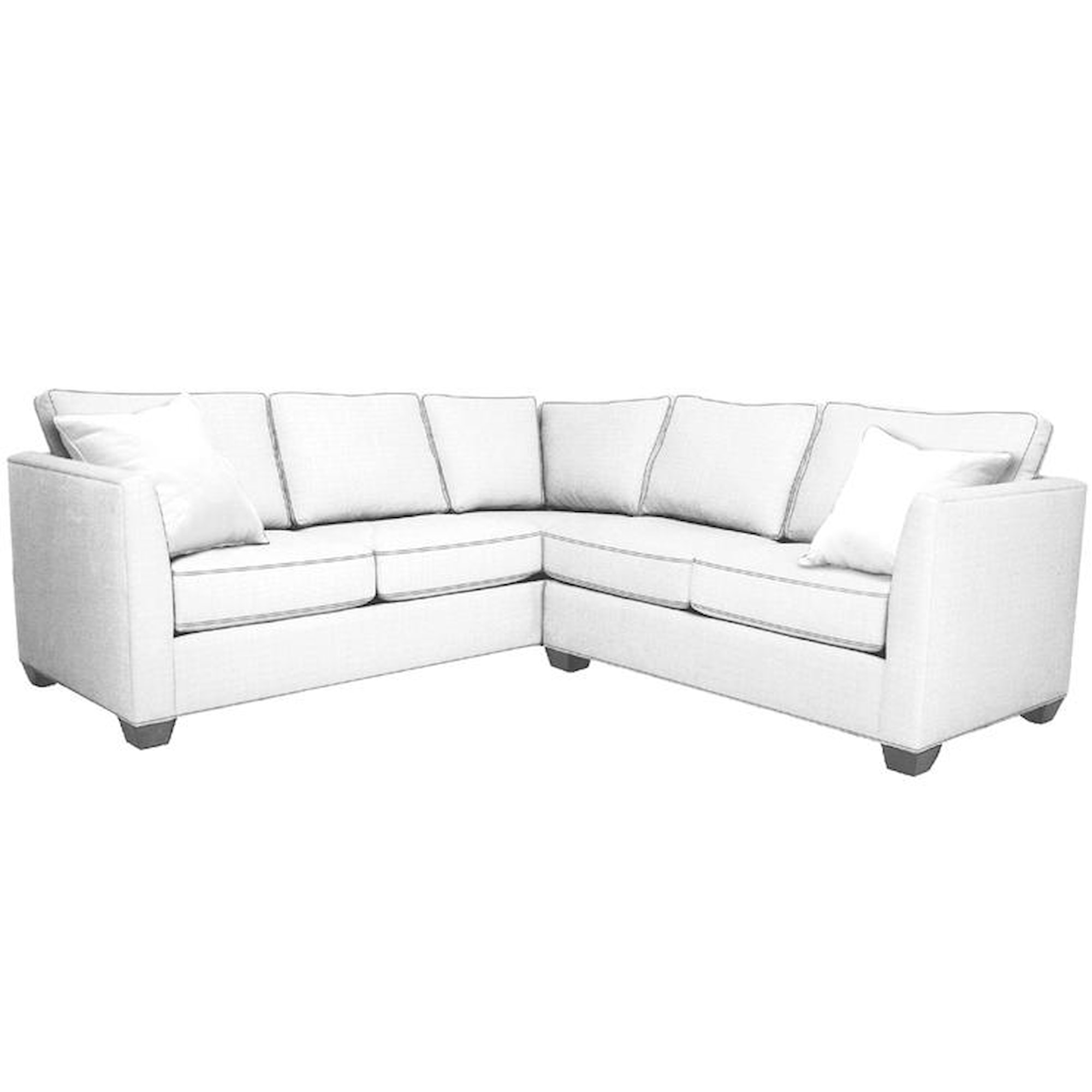Norwalk Heather 103679+56 Contemporary Sectional With Track Arms